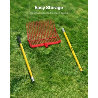 VEVOR Πλαστική Πιρούνα 18 Δοντιών για Άχυρο και Κοπριά HYCBXDBGCC1J...