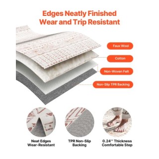 VEVOR Μοντέρνο Χαλί 5x7 ft Αντιολισθητικό και Αντοχής στο Σκίσιμο σ... VEVOR Μοντέρνο Χαλί 5x7 ft Αντιολισθητικό και Αντοχής στο Σκίσιμο σ...