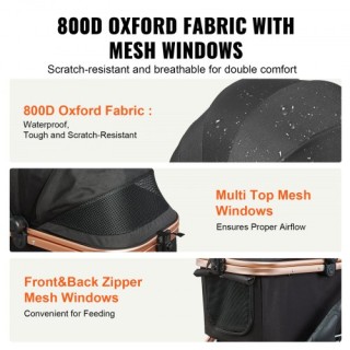 Καρότσι Κατοικιδίων VEVOR, 4 Τροχοί, 30kg, Μαύρο CWTCCGK4QDHDT793EV0 Καρότσι Κατοικιδίων VEVOR, 4 Τροχοί, 30kg, Μαύρο CWTCCGK4QDHDT793EV0