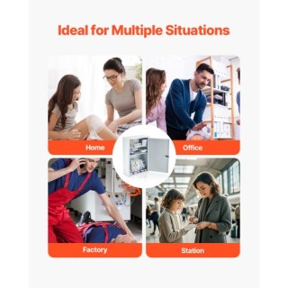 VEVOR Ντουλάπι Πρώτων Βοηθειών 3 Ραφιών 1000 Τεμαχίων Τοίχου Μεταλλ...