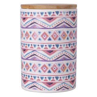 Galileo Σετ 6 τμχ Βάζο 750 ml από κεραμικό με καπάκι από μπαμπού Pl... Galileo Σετ 6 τμχ Βάζο 750 ml από κεραμικό με καπάκι από μπαμπού Pl...