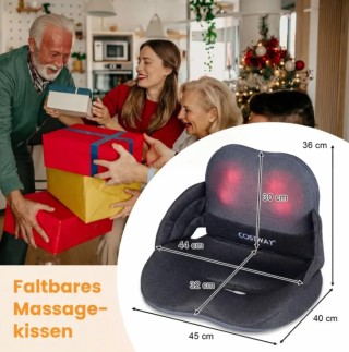 Costway Μαξιλάρι Μασάζ Πλάτης με Λειτουργία Θέρμανσης - Πτυσσόμενο ... Costway Μαξιλάρι Μασάζ Πλάτης με Λειτουργία Θέρμανσης - Πτυσσόμενο ...