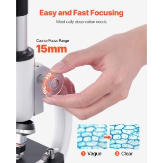 VEVOR Επαγγελματικό Μονοκυαλάριο Μικροσκόπιο με Μεγέθυνση 40-2000X ... VEVOR Επαγγελματικό Μονοκυαλάριο Μικροσκόπιο με Μεγέθυνση 40-2000X ...