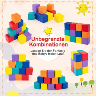 Costway 12 Τεμάχια Μαλακά Κύβοι Αφρού Αναρρίχησης Πολύχρωμα FH10107CL Costway 12 Τεμάχια Μαλακά Κύβοι Αφρού Αναρρίχησης Πολύχρωμα FH10107CL