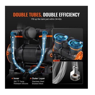 Αεροσυμπιεστής Χωρίς τη Χρήση Λαδιού 8 Lt 900 W VEVOR WSK9L900W220V... Αεροσυμπιεστής Χωρίς τη Χρήση Λαδιού 8 Lt 900 W VEVOR WSK9L900W220V...