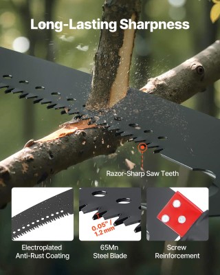 VEVOR Κονταροπρίονο Χειρός Επεκτάσιμο 118-809.3 εκ με Λεπίδα Ατσάλι... VEVOR Κονταροπρίονο Χειρός Επεκτάσιμο 118-809.3 εκ με Λεπίδα Ατσάλι...