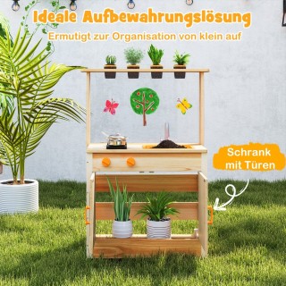 Costway Εξωτερική Κουζίνα Παιχνιδιού από Ξύλο Ελάτης με Γλάστρες κα... Costway Εξωτερική Κουζίνα Παιχνιδιού από Ξύλο Ελάτης με Γλάστρες κα...