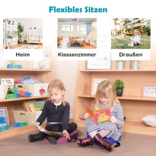 Costway Σετ Πολύχρωμων Μαξιλαριών Δαπέδου για Παιδιά (6 Τεμάχια) FH...