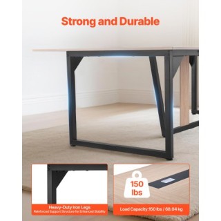 VEVOR Μεγάλο Ορθογώνιο Τραπέζι Συνεδριάσεων για 10 Άτομα, Καφέ BGHY... VEVOR Μεγάλο Ορθογώνιο Τραπέζι Συνεδριάσεων για 10 Άτομα, Καφέ BGHY...