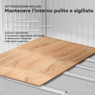 Outsunny Μεταλλικό Κήπου Σπιτάκι με Αεραγωγούς και Διπλή Συρόμενη Π... Outsunny Μεταλλικό Κήπου Σπιτάκι με Αεραγωγούς και Διπλή Συρόμενη Π...