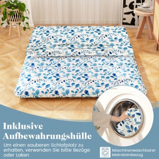 Costway Στρώμα Ιαπωνικό Φουτόν με Πλένεται Κάλυμμα & Θήκη Μεταφοράς...