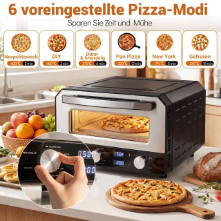 Costway Ηλεκτρικός Εσωτερικός Φούρνος Πίτσας - Επιτραπέζιος Φούρνος...