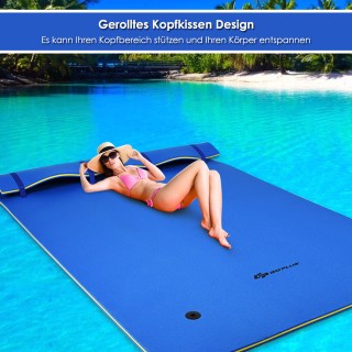 Costway Πλωτό Χαλί Κολύμβησης 270 x 180 x 3,5 cm Κίτρινο/Μπλε-Μπλε ... Costway Πλωτό Χαλί Κολύμβησης 270 x 180 x 3,5 cm Κίτρινο/Μπλε-Μπλε ...