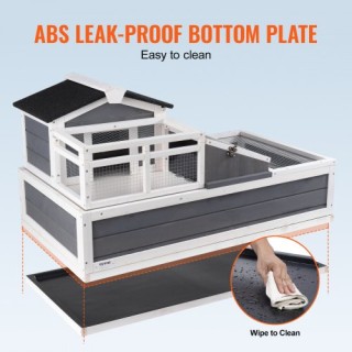 Ξύλινο Σπίτι Χελώνας VEVOR 3 Δωματίων 44x25.6x24in Εσωτερικού/Εξωτε... Ξύλινο Σπίτι Χελώνας VEVOR 3 Δωματίων 44x25.6x24in Εσωτερικού/Εξωτε...