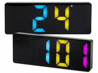 Verk Group Ψηφιακό Ρολόι Ξυπνητήρι με Θερμόμετρο και Έγχρωμη Οθόνη ...