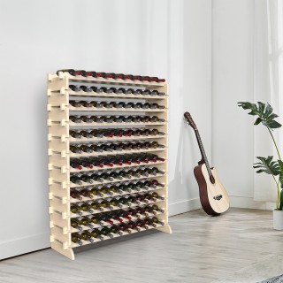 BAKAJI Κάβα Πορταβίνο από Φυσικό Ξύλο με 120 Θέσεις για Κρασιά - Β... BAKAJI Κάβα Πορταβίνο από Φυσικό Ξύλο με 120 Θέσεις για Κρασιά - Β...