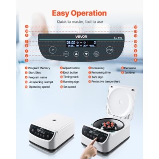 VEVOR Μηχανή Φυγοκέντρησης 500-4000rpm με Ρότορα και Χρονοδιακόπτη ... VEVOR Μηχανή Φυγοκέντρησης 500-4000rpm με Ρότορα και Χρονοδιακόπτη ...