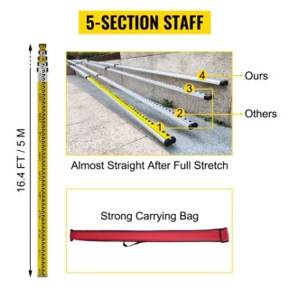 VEVOR Κόκκινο Περιστροφικό Laser Επιπέδου Αυτοεπιπεδούμενο 360° με ...