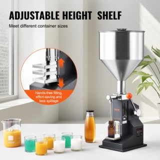 VEVOR  Χειροκίνητο Μηχάνημα Γεμίσματος Υγρών, 5-100ml, Ρυθμιζόμενο,...