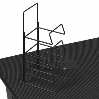 vidaXL Γραφείο Gaming με Πόδια Σχήματος Υ Μαύρο 90x60x75 εκ. 325404