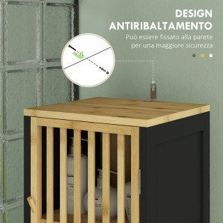 Ντουλάπι μπάνιου HOMCOM με ράφι με 2 ανοιχτά ράφια και 2 ντουλάπια,... Ντουλάπι μπάνιου HOMCOM με ράφι με 2 ανοιχτά ράφια και 2 ντουλάπια,...