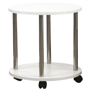 BAKAJI Λευκό Ξύλινο Τραπέζι Καφέ με 4 Ρόδες 40 x 40 x 41,5 εκ.από ... BAKAJI Λευκό Ξύλινο Τραπέζι Καφέ με 4 Ρόδες 40 x 40 x 41,5 εκ.από ...