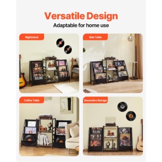 VEVOR Μαύρη Μεταλλική Βάση Πικάπ 3 Επιπέδων για 280 Δίσκους Βινυλίο... VEVOR Μαύρη Μεταλλική Βάση Πικάπ 3 Επιπέδων για 280 Δίσκους Βινυλίο...