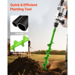 VEVOR Τρυπάνι Γεωτρυπάνου 2.36 x 31.1 ίντσες Σπειροειδής Γεώπλαστης...