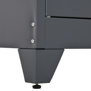 Ντουλάπι πολλαπλών χρήσεων HOMCOM Industrial Style 2 Door, Μεταλλικ...