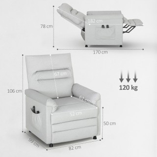 Θερμαινόμενη Πολυθρόνα Ανακλινόμενη με Υποπόδιo, 8 Σημεία Μασάζ και... Θερμαινόμενη Πολυθρόνα Ανακλινόμενη με Υποπόδιo, 8 Σημεία Μασάζ και...