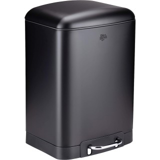 Dirt Devil Μαύρος Κάδος Απορριμμάτων με Πεντάλ από Ανοξείδωτο Ατσάλ...