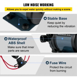 VEVOR Αντλία Καθαρισμού, 12V DC, 7 GPM 60 PSI, Μέγ. 10 FT Ανύψωση Α... VEVOR Αντλία Καθαρισμού, 12V DC, 7 GPM 60 PSI, Μέγ. 10 FT Ανύψωση Α...