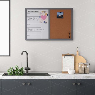 BAKAJI Πίνακας Ανακοινώσεων Μαγνητικός Λευκός και Φελλός Συνδυασμέν... BAKAJI Πίνακας Ανακοινώσεων Μαγνητικός Λευκός και Φελλός Συνδυασμέν...