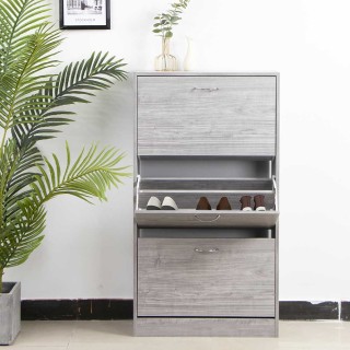 BAKAJI Ντουλάπα παπουτσιών 3 φύλλων με ράφια διπλού βάθους ξύλο 63... BAKAJI Ντουλάπα παπουτσιών 3 φύλλων με ράφια διπλού βάθους ξύλο 63...