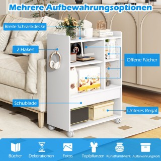 Costway  Πολυλειτουργικό Ντουλάπι Αποθήκευσης με Ρυθμιζόμενα Ράφια ...