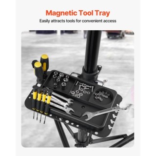 VEVOR Ρυθμιζόμενη Βάση Επισκευής Ποδηλάτου με Δίσκο Εργαλείων 85 lb...