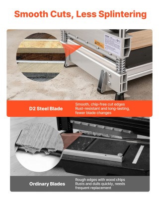 VEVOR Κόφτης Βινυλικού Δαπέδου 330mm, Κόφτης Λαμινάτου Πάχους 16mm ...