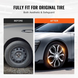 VEVOR  Καλύμματα Ζαντών 15 Σετ 4 Τεμαχίων Ανθεκτικά για Όλες τις Κα...