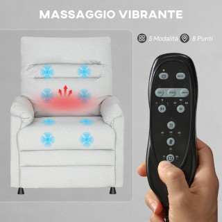 Θερμαινόμενη Πολυθρόνα Ανακλινόμενη με Υποπόδιo, 8 Σημεία Μασάζ και... Θερμαινόμενη Πολυθρόνα Ανακλινόμενη με Υποπόδιo, 8 Σημεία Μασάζ και...