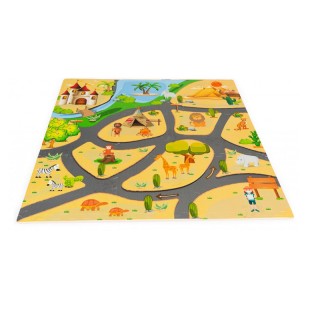 Αφρώδες Χαλί - Παζλ Δαπέδου Σαφάρι 93.5 x 93.5 x 1 cm 9 τμχ Ecotoys... Αφρώδες Χαλί - Παζλ Δαπέδου Σαφάρι 93.5 x 93.5 x 1 cm 9 τμχ Ecotoys...