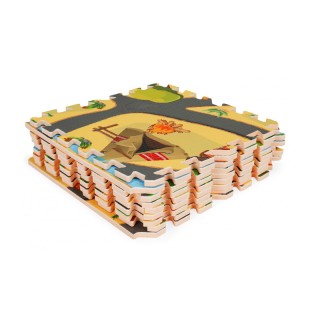 Αφρώδες Χαλί - Παζλ Δαπέδου Σαφάρι 93.5 x 93.5 x 1 cm 9 τμχ Ecotoys... Αφρώδες Χαλί - Παζλ Δαπέδου Σαφάρι 93.5 x 93.5 x 1 cm 9 τμχ Ecotoys...