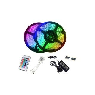 Αυτοκόλλητη Ταινία LED 5 m RGB 2835 με Τηλεχειριστήριο 12V SPM 5908...