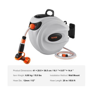Αυτόματη Ανέμη Ποτίσματος Τοίχου με Λάστιχο 20 m VEVOR KSSJGQKZSH20... Αυτόματη Ανέμη Ποτίσματος Τοίχου με Λάστιχο 20 m VEVOR KSSJGQKZSH20...