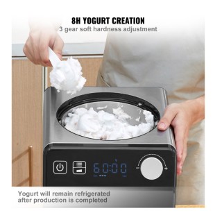 Αυτόματη Παγωτομηχανή και Γιαουρτομηχανή με Λειτουργία Ψύξης 2 Lt 1...