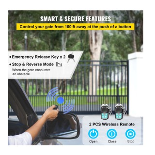 Αυτόματο Μοτέρ Συρόμενης Γκαραζόπορτας έως 600 Kg με 2 Τηλεχειριστή... Αυτόματο Μοτέρ Συρόμενης Γκαραζόπορτας έως 600 Kg με 2 Τηλεχειριστή...