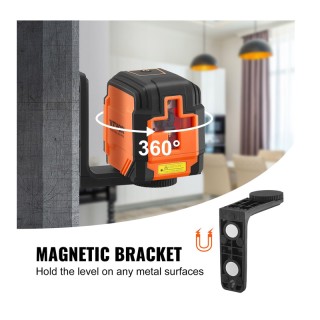 Αυτορυθμιζόμενο Αλφάδι Λέιζερ Σταυρού Πράσινης Δέσμης 15 m VEVOR XJ...