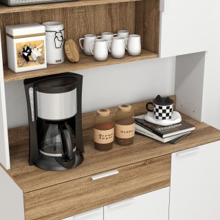 HOMCOM Μοντέρνος φορητός μπουφές με ντουλάπια και συρτάρι, 98x39x18...