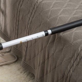 Λαβή κρεβατιού HOMCOM με ρυθμιζόμενο πλάτος και ύψος σε ατσάλι, λευ...