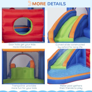 Outsunny Bouncy Castle για παιδιά 3-8 ετών με τσουλήθρα, τραμπολίνο... Outsunny Bouncy Castle για παιδιά 3-8 ετών με τσουλήθρα, τραμπολίνο...