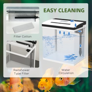 Ενυδρείο 13 lt με LED Φωτισμό & Φίλτρο Βροχής – Γυαλί HD & ABS 29 x... Ενυδρείο 13 lt με LED Φωτισμό & Φίλτρο Βροχής – Γυαλί HD & ABS 29 x...
